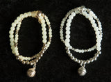 Beautiful double agate beads bracelet